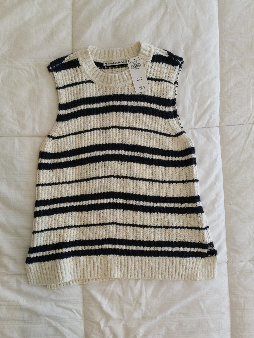 NWT Abercrombie Striped Sweater Tank | XS
